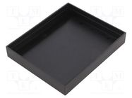 Enclosure: designed for potting; X: 102mm; Y: 122mm; Z: 18.5mm; ABS 