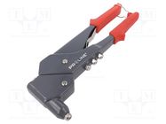 Hand riveting press; swivel head; 2.4mm,3.2mm,4mm,4.8mm 