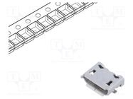 Connector: USB B micro; socket; ZX; on PCBs; SMT; PIN: 5; horizontal HIROSE