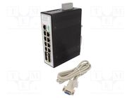 Switch Ethernet; managed; Number of ports: 12; 12÷60VDC; RJ45,SFP WAGO