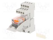 Relay: interface; 4PDT; Ucoil: 230VAC; for DIN rail mounting ABB