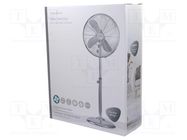 Fan: AC; 50W; 220÷240V; Ø: 400mm; Len: 1.8m; 600x600x1250mm; metal 