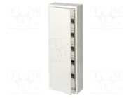 Enclosure: for modular components; IP30; light grey; steel; IK08 