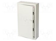 Enclosure: for modular components; IP30; light grey; steel; IK08 