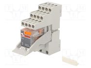 Relay: interface; 4PDT; Ucoil: 230VAC; for DIN rail mounting; CR-M ABB