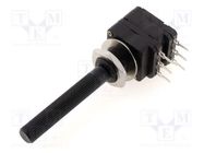 Potentiometer: shaft; single turn; 10kΩ; 100mW; THT; 6mm; plastic PIHER