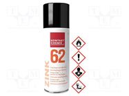 Protective coating; grey; zinc; 200ml; ZINK62; 980mg/cm3@20°C KONTAKT CHEMIE