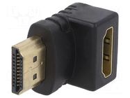 Adapter; HDMI socket 90°,HDMI plug; black GEMBIRD