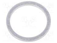 Gasket; aluminium; Thk: 1.5mm; Øint: 16mm; Øout: 20mm; DIN 7603 ELESA+GANTER