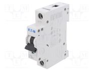 Circuit breaker; 230/400VAC; Inom: 5A; Poles: 1; Charact: B; 15kA EATON ELECTRIC