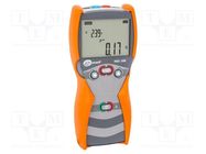 Meter: short circuit loop impedance; LCD; VAC: 0÷440V; IP67 SONEL