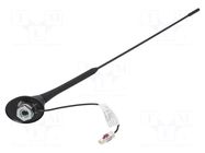 Antenna; car top,automotive; 405mm; AM,FM; universal; 180mm; 12VDC MTA