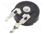 Potentiometer: mounting; single turn,vertical; 100kΩ; 150mW; ±20% PIHER