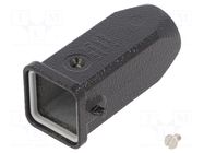 Enclosure for connectors: HDC; size 3A; for cable; Han® M; M20 HARTING