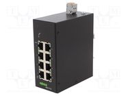 Switch Ethernet; unmanaged; Number of ports: 8; 9÷57VDC; RJ45; 6W 