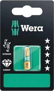 867/1 BDC SB TORX® bits, 1 x TX 10x25, Wera