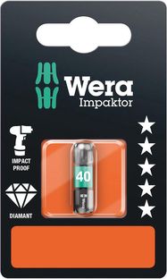 867/1 IMP DC SB Impaktor bits, 1 x TX 40x25, Wera