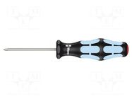 Screwdriver; Phillips; PH0; Blade length: 60mm; Overall len: 141mm WERA