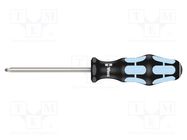 Screwdriver; Pozidriv®; PZ2; Blade length: 100mm WERA