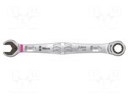 Wrench; combination spanner,with ratchet; 8mm; steel; Joker 6000 WERA