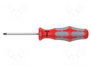 Screwdriver; square; #00; Blade length: 60mm; Overall len: 141mm WERA