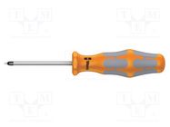 Screwdriver; square; #0; Blade length: 60mm; Overall len: 141mm WERA