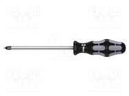 Screwdriver; square; #3; Blade length: 150mm; Overall len: 262mm WERA