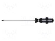 Screwdriver; square; #4; Blade length: 200mm; Overall len: 312mm WERA