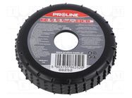 Grinding wheel; 90mm; flat,with rasp PROLINE