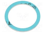 Gasket; composite; Thk: 1.5mm; Øint: 20.4mm; Øout: 25mm; PG13,5 HUMMEL