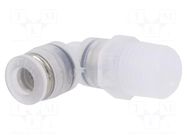 Push-in fitting; threaded,angled 90°; -0.95÷10bar; -20÷60°C FESTO
