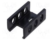 Heatsink: extruded; U; TO220; black; L: 25mm; W: 16mm; H: 11mm; 18°C/W SEIFERT ELECTRONIC