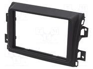 Radio frame; Fiat; 2 DIN; matt black 4CARMEDIA