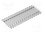 Cover; silver; 2m; aluminium; for profiles,WALLE12 