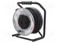 Extension lead; reel,with non-rotating sockets; Sockets: 4; 40m JONEX