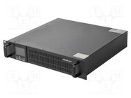 Power supply: UPS; 800W; 1kVA; Uin: 115÷300V; 483x463x87mm; 7Ah QOLTEC