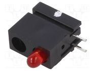 LED; in housing; 2.8mm; No.of diodes: 1; red; 2mA; 60°; 1.2÷4mcd MENTOR