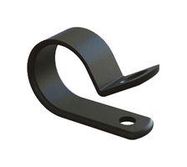 CABLE CLAMP, NYLON 6.6, BLACK, 6.4MM