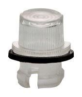 LED LENS, CLEAR, PC, CYLINDRICAL, 0.362"