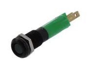 PANEL MOUNT INDICATOR, LED, 8MM, GREEN, 24V