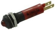 PANEL MOUNT INDICATOR, LED, 8MM, RED, 12V