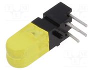 LED; in housing; No.of diodes: 2; yellow; 20mA; 100°; 25÷50mcd MENTOR