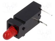 LED; in housing; 2.8mm; No.of diodes: 1; red; 20mA; 60°; 1.2÷4mcd MENTOR