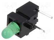 LED; in housing; 2.8mm; No.of diodes: 1; green; 20mA; 40°; 10÷20mcd MENTOR