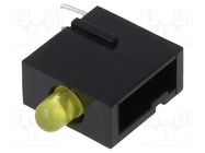 LED; in housing; 2.8mm; No.of diodes: 1; yellow; 20mA; 60°; 10÷20mcd MENTOR