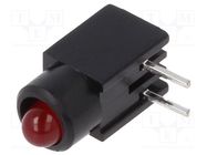 LED; in housing; 2.8mm; No.of diodes: 1; red; 20mA; 60°; 1.2÷4mcd MENTOR