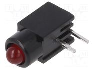 LED; in housing; 2.8mm; No.of diodes: 1; red; 20mA; 60°; 1.2÷4mcd MENTOR