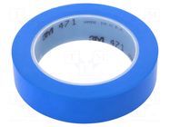 Tape: marking; blue; L: 33m; W: 25mm; Thk: 0.13mm; 2.5N/cm; 130% 3M