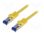 Patch cord; S/FTP; 6a; stranded; Cu; LSZH; yellow; 15m; 26AWG LOGILINK