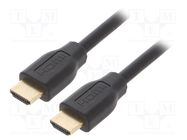 Cable; HDCP,HDMI 2.0; HDMI plug,both sides; 5m; black 